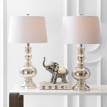 Genie 28.5" Glass LED Table Lamp - JONATHAN Y